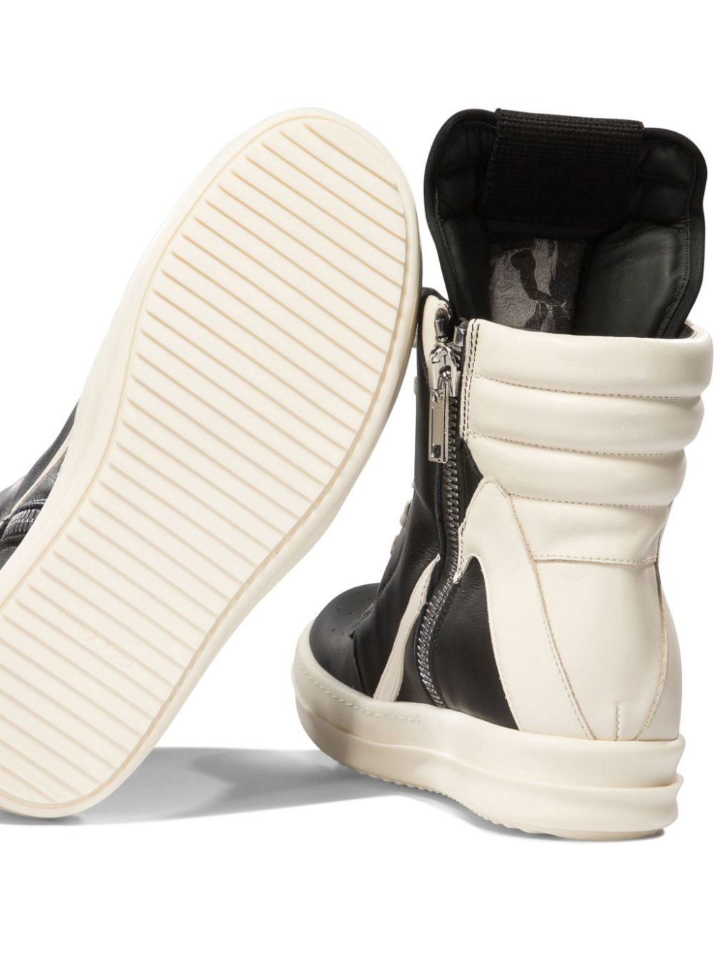 Rick Owens RICK OWENS- Geobasket Leather Sneakers