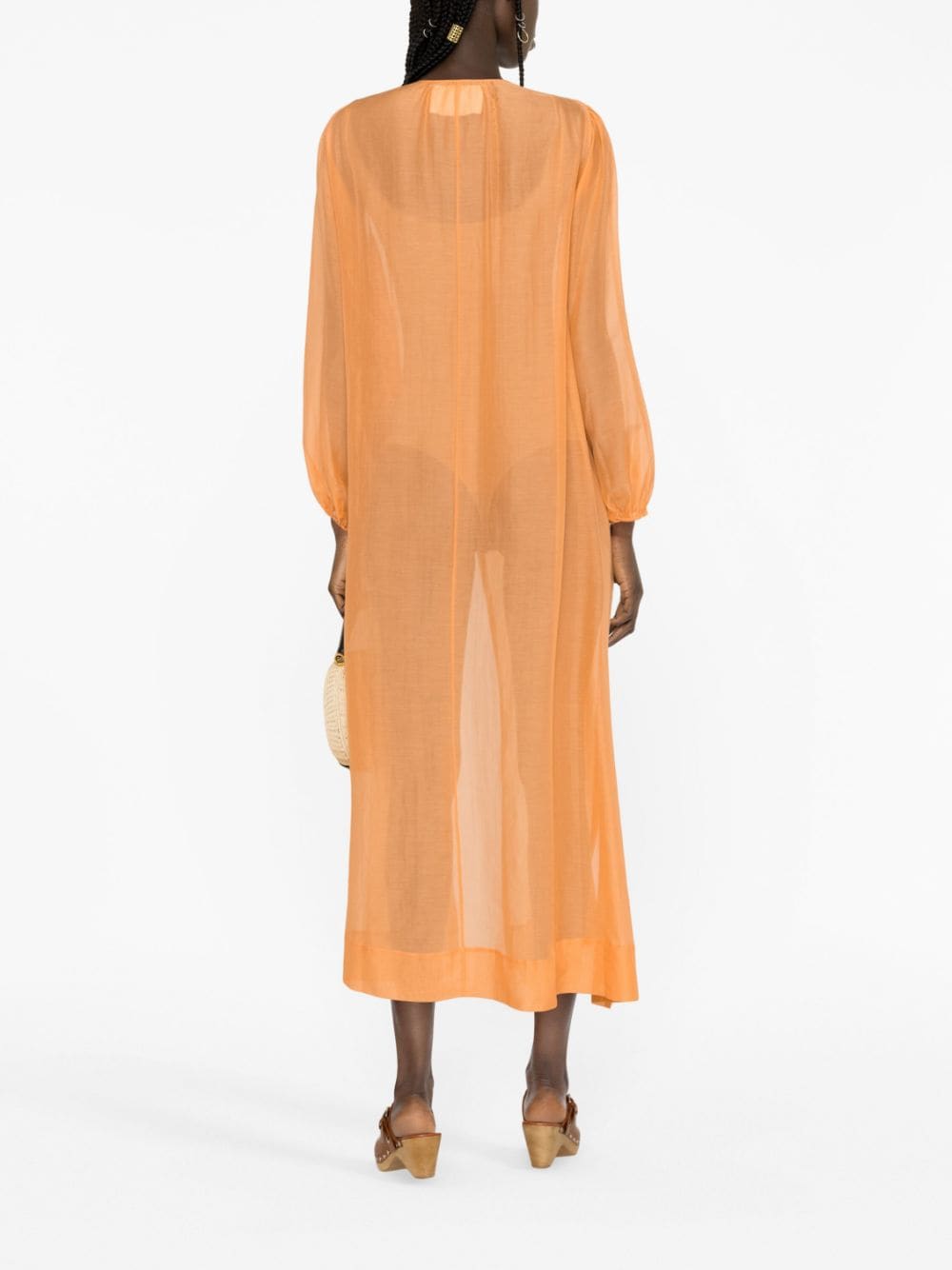 Manebi MANEBI- Goias Silk-cotton Voile Dress