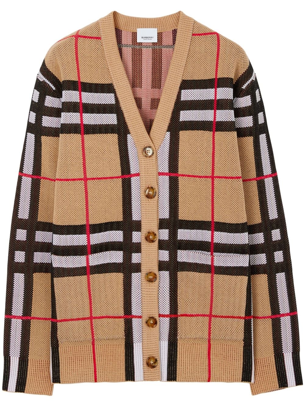 Burberry BURBERRY- Check Motif Nylon Cardigan