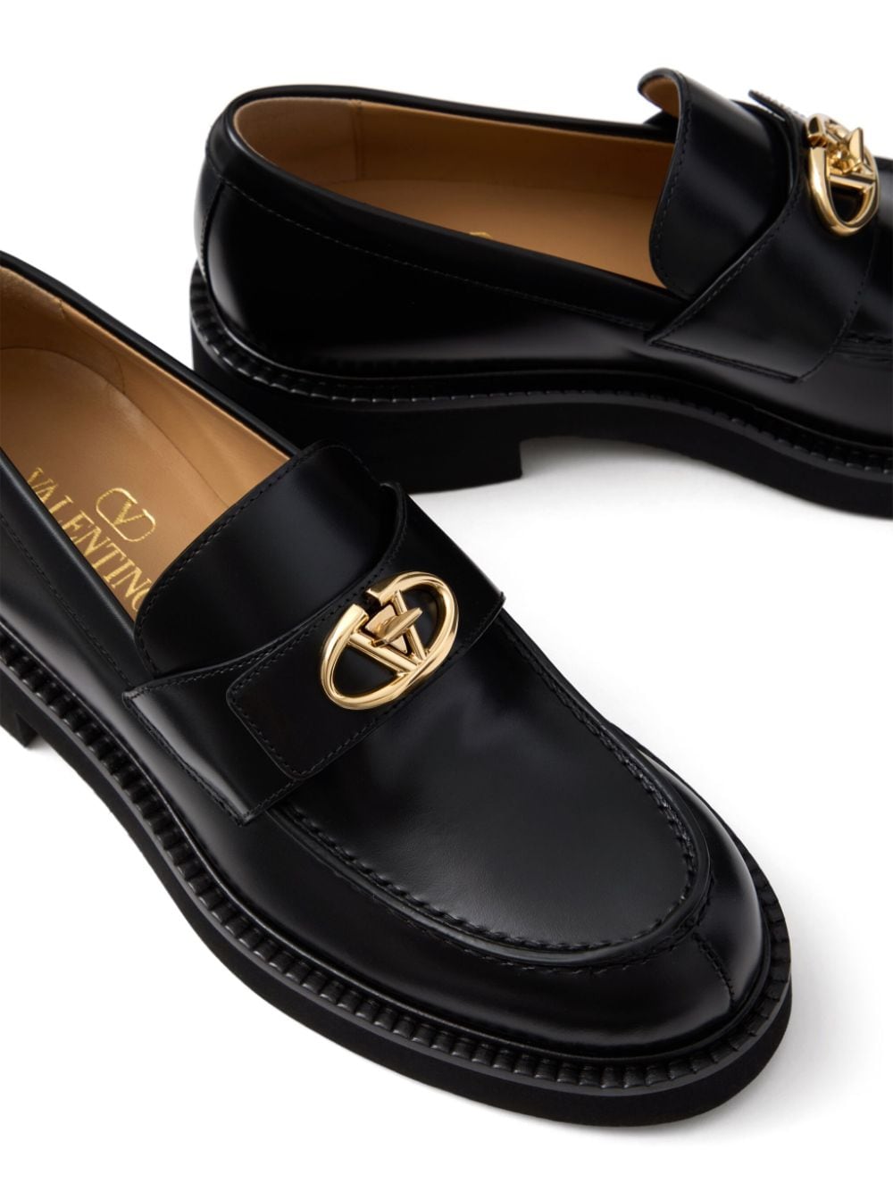 VALENTINO GARAVANI VALENTINO GARAVANI- Vlogo Locker Leather Loafers