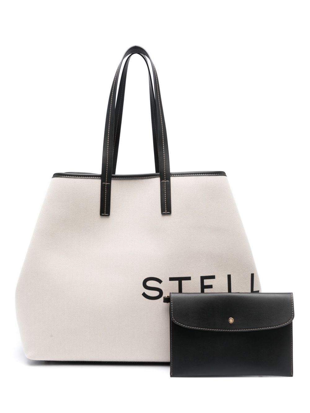 Stella McCartney STELLA MCCARTNEY- Logo Canvas Tote Bag