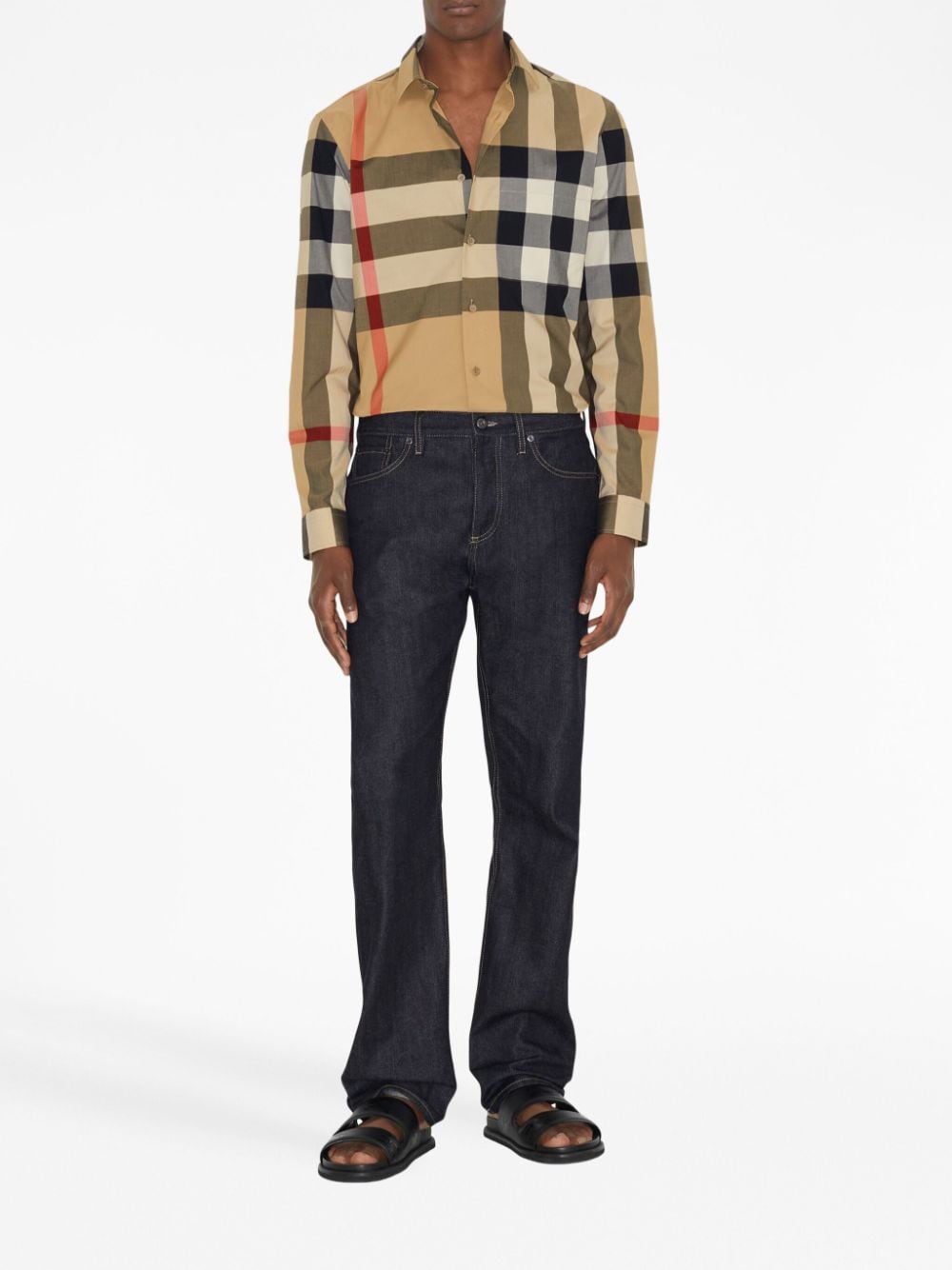 Burberry BURBERRY- Check Motif Cotton Shirt