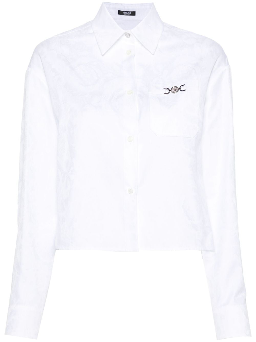 Versace VERSACE- Cotton Cropped Shirt