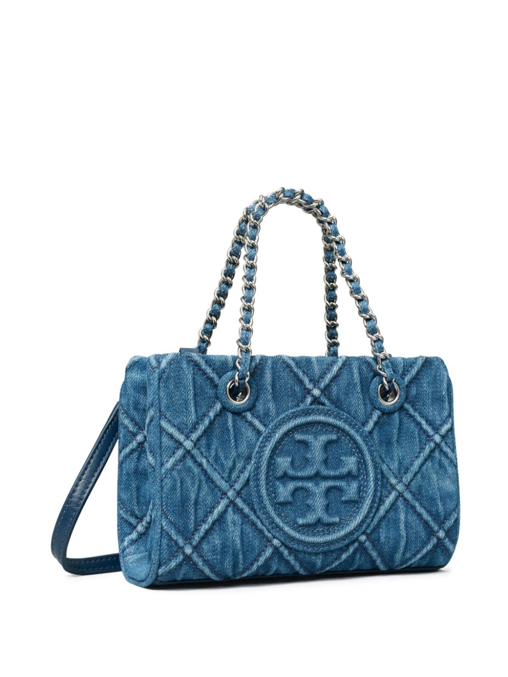 Tory Burch TORY BURCH- Fleming Mini Denim Shoulder Bag