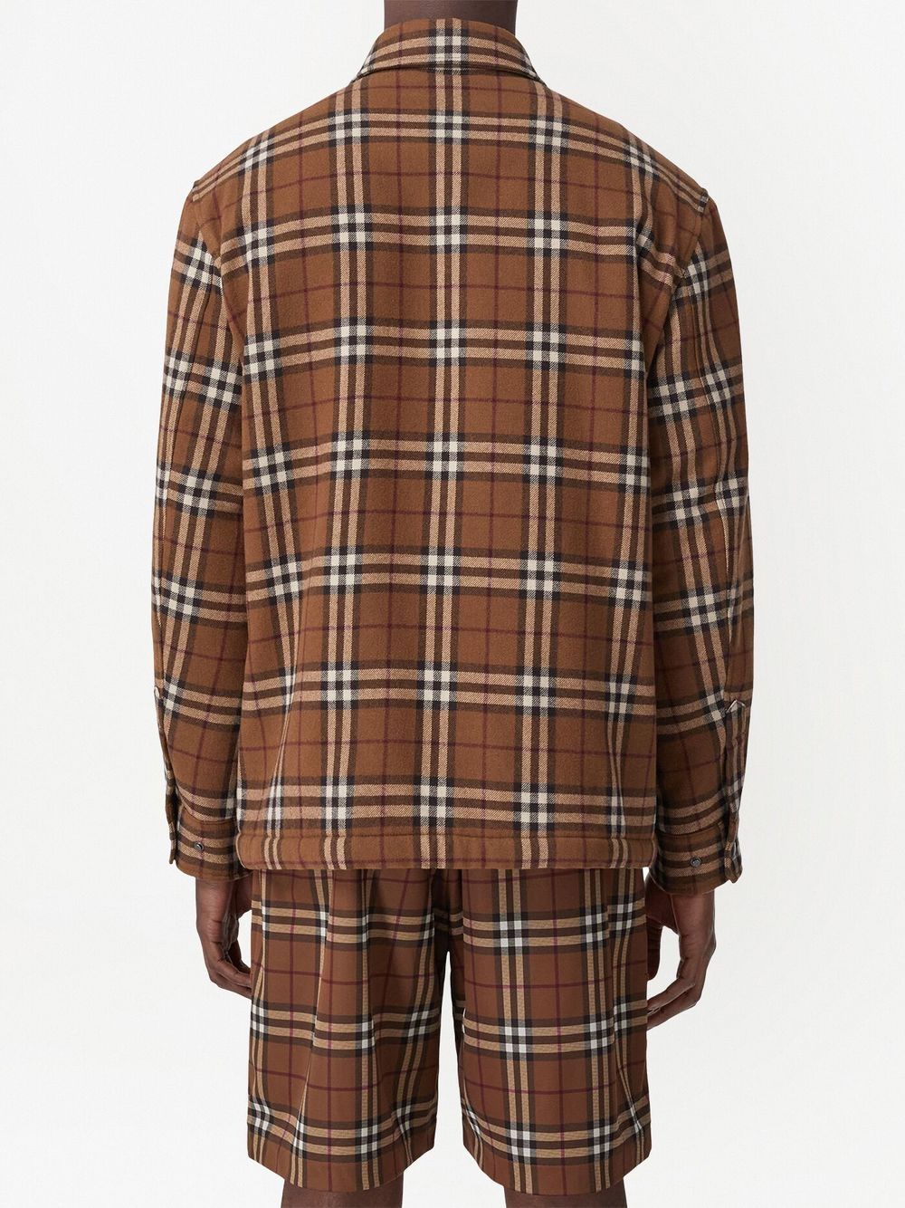 Burberry BURBERRY- Check Motif Wool Shirt Jacket