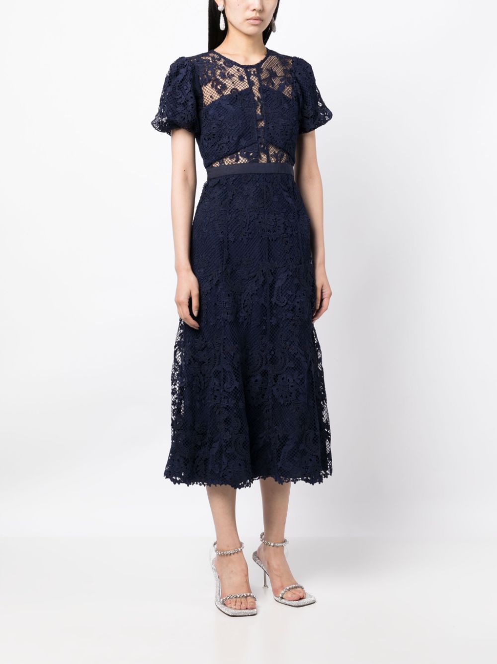  SELF PORTRAIT- Lace Midi Dress