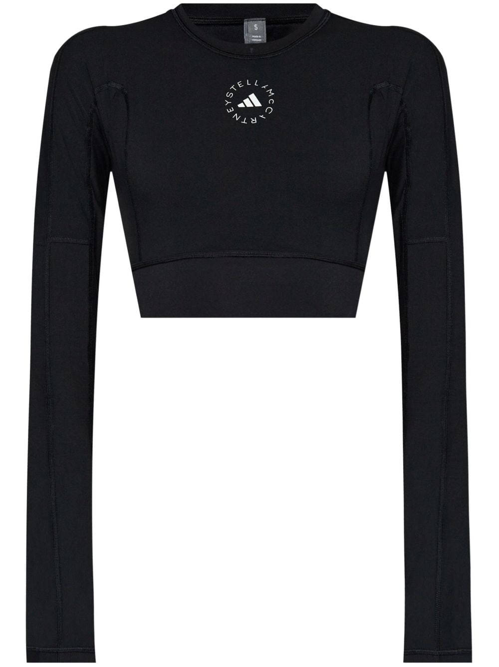 Adidas By Stella Mccartney ADIDAS BY STELLA MCCARTNEY- Logo Long-sleeve Cropped T-shirt