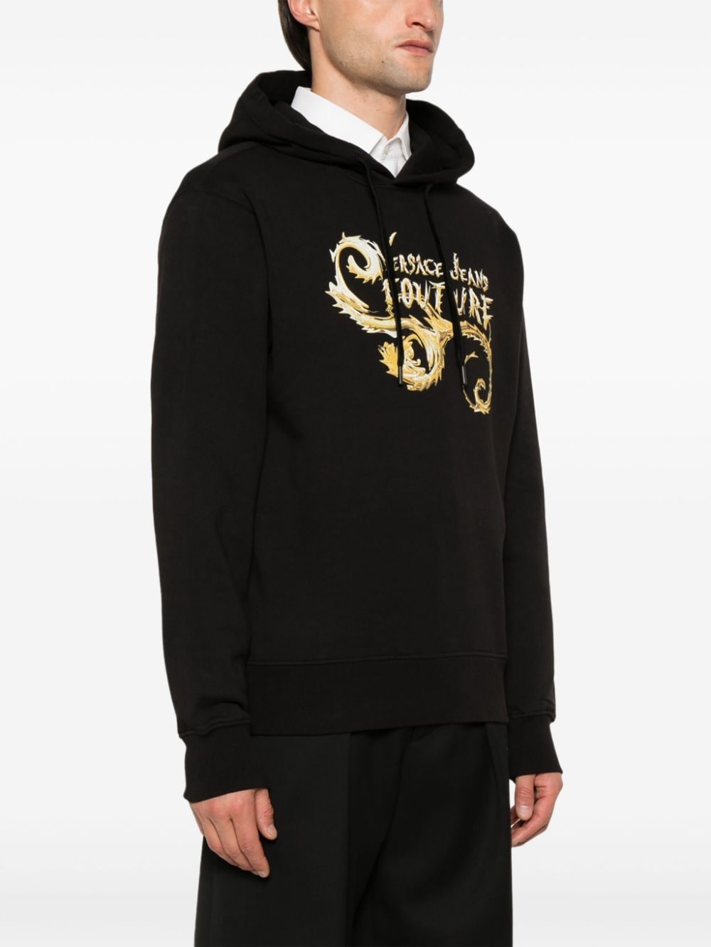 Versace Jeans Couture VERSACE JEANS COUTURE- Hooded Sweatshirt With Print