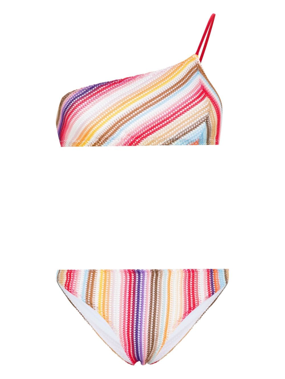 Missoni Beachwear MISSONI BEACHWEAR- One-shoulder Bikini Set