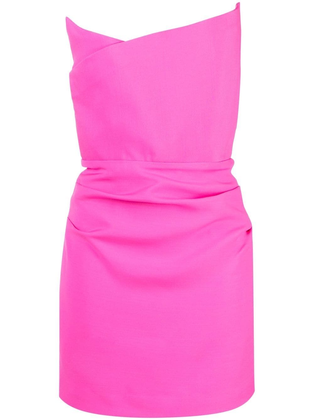 Roland Mouret ROLAND MOURET- Wool And Silk Blend Asymmetric Mini Dress