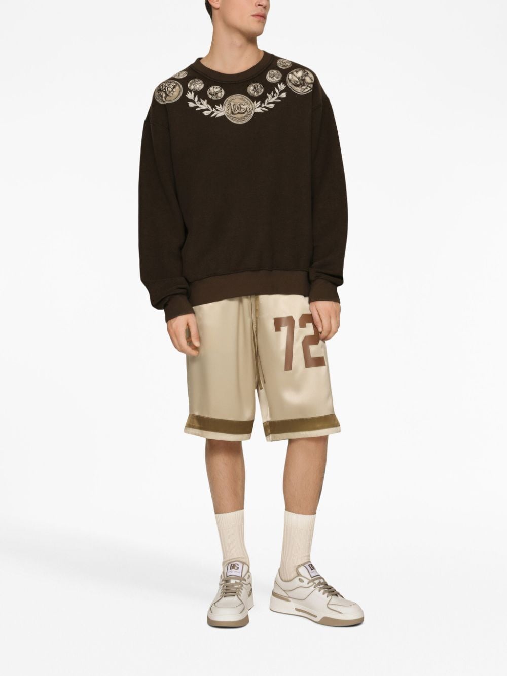 Dolce & Gabbana DOLCE & GABBANA- Printed Cotton Sweatshirt