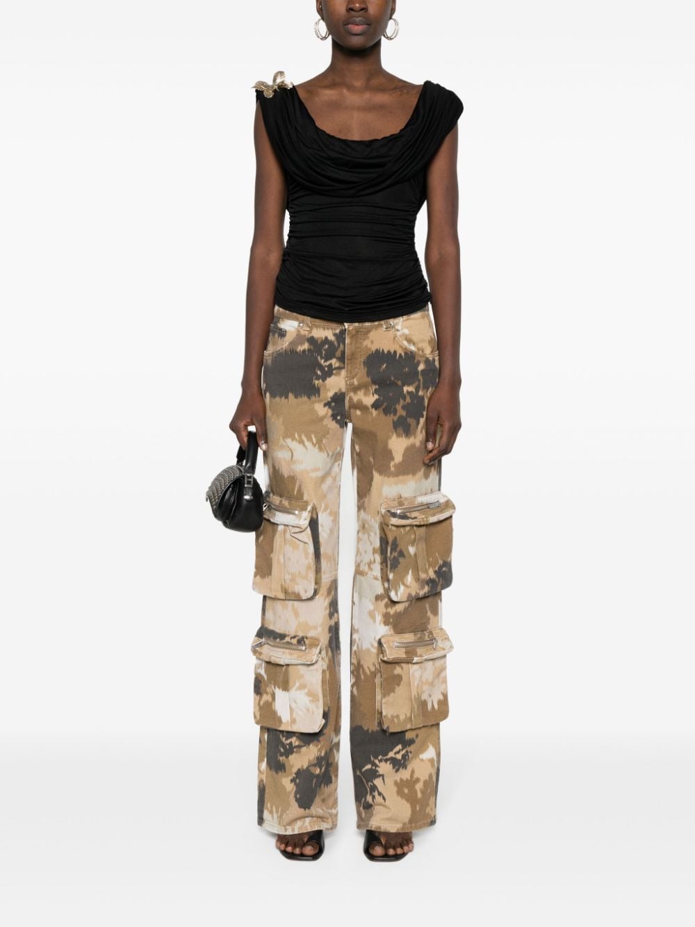 Blumarine BLUMARINE- Camouflage Print Cargo Trousers