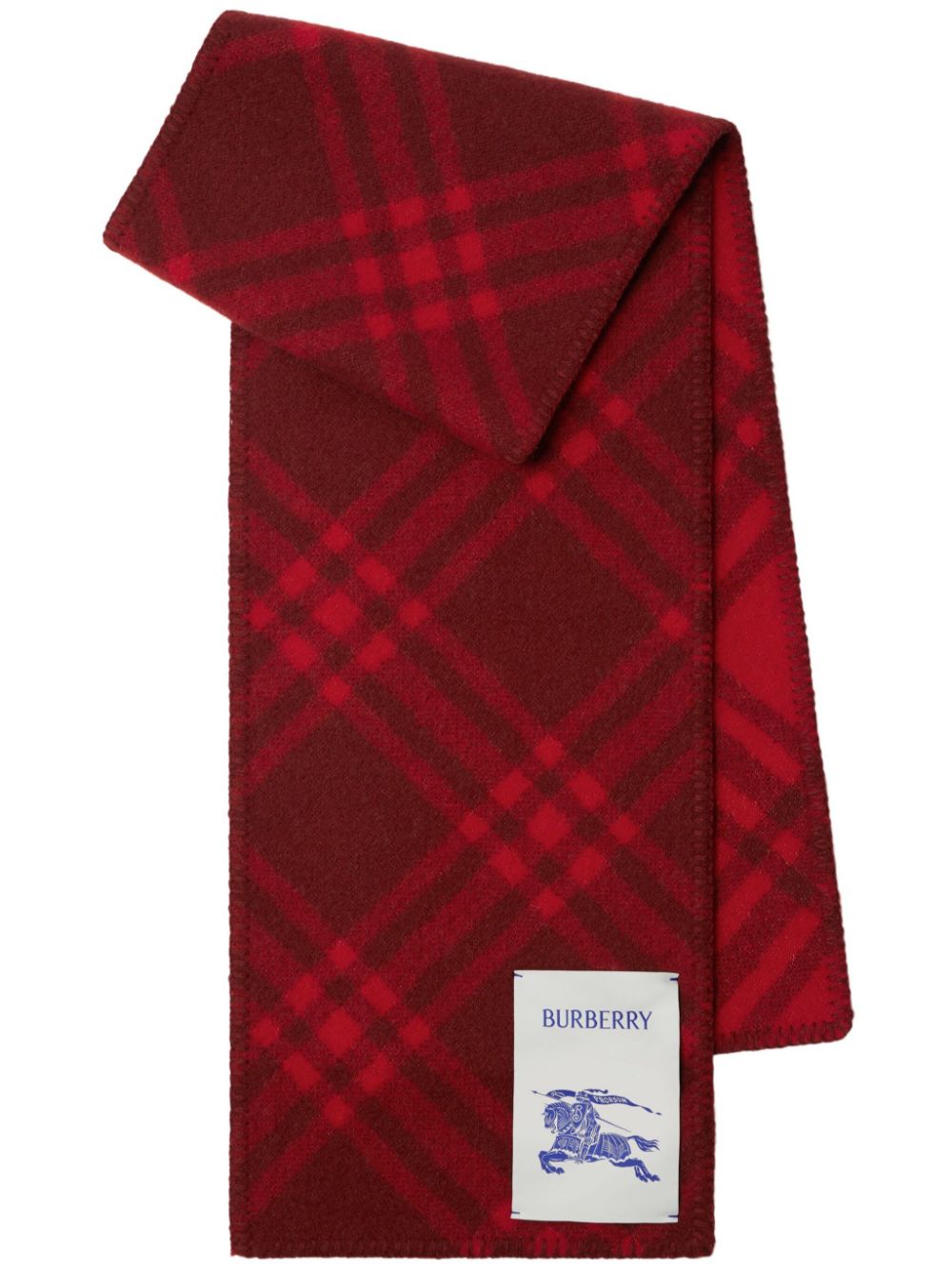 Burberry BURBERRY- Check Motif Wool Scarf