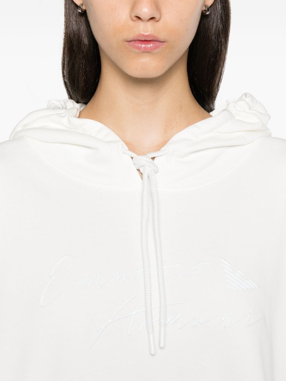 Emporio Armani EMPORIO ARMANI- Logo Cotton Hoodie