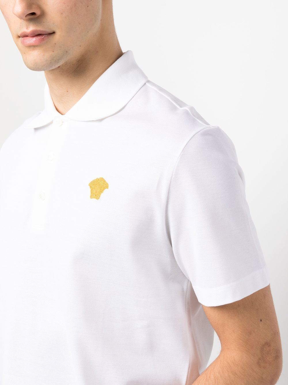 Versace VERSACE- Medusa Embroidered Polo Shirt