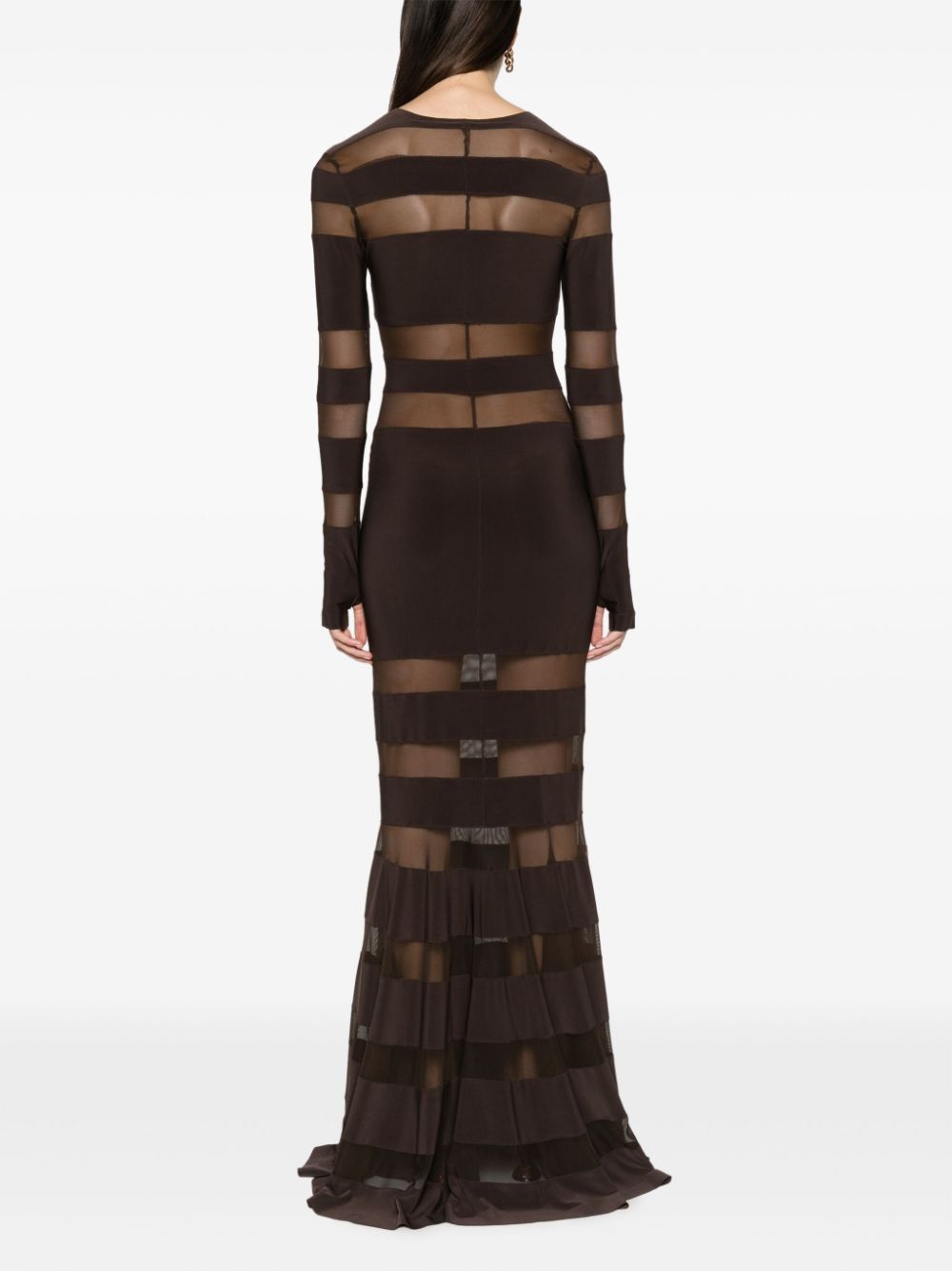 Norma Kamali NORMA KAMALI- Striped Long Dress