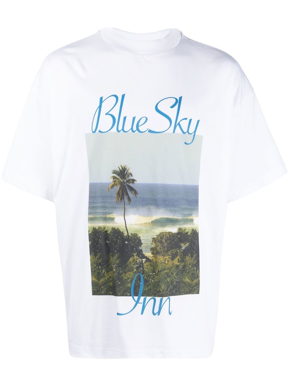 BLUE SKY INN BLUE SKY INN- Cotton Printed T-shirt