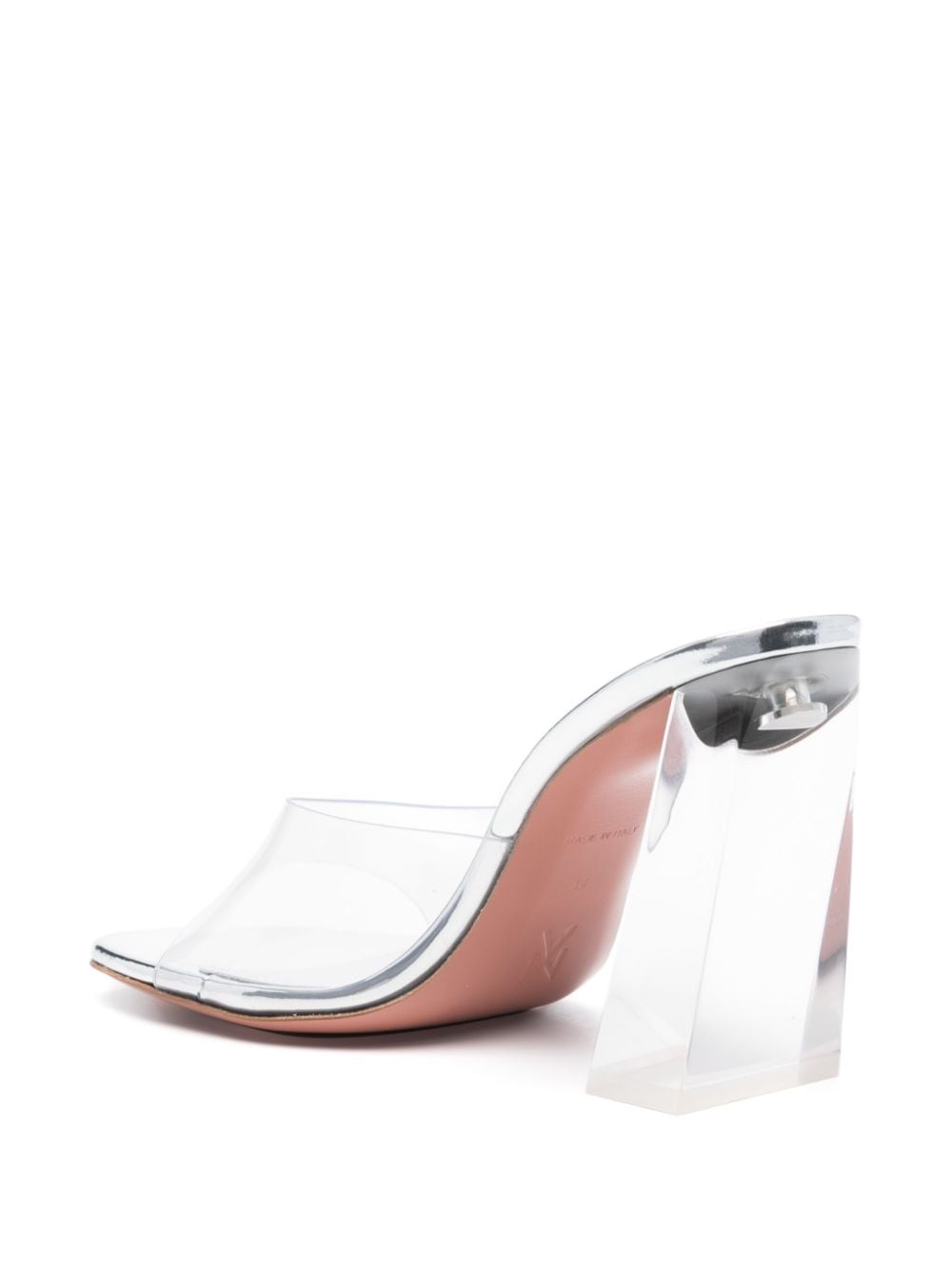 Amina Muaddi AMINA MUADDI- Brigitte Pvc Heel Mules