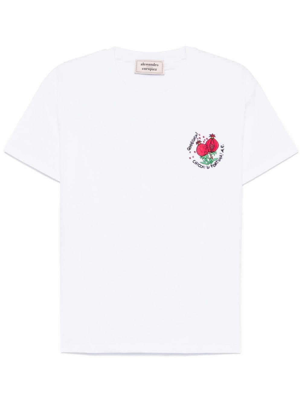 Alessandro Enriquez ALESSANDRO ENRIQUEZ- Embroidered Cotton T-shirt