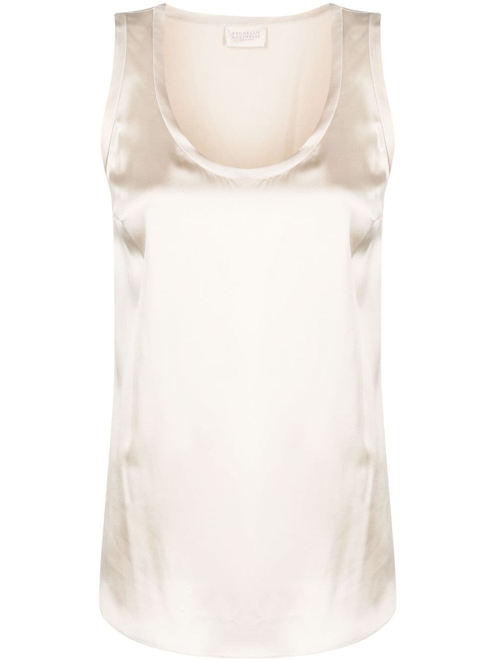 Brunello Cucinelli BRUNELLO CUCINELLI- Sleeveless Silk Blouse