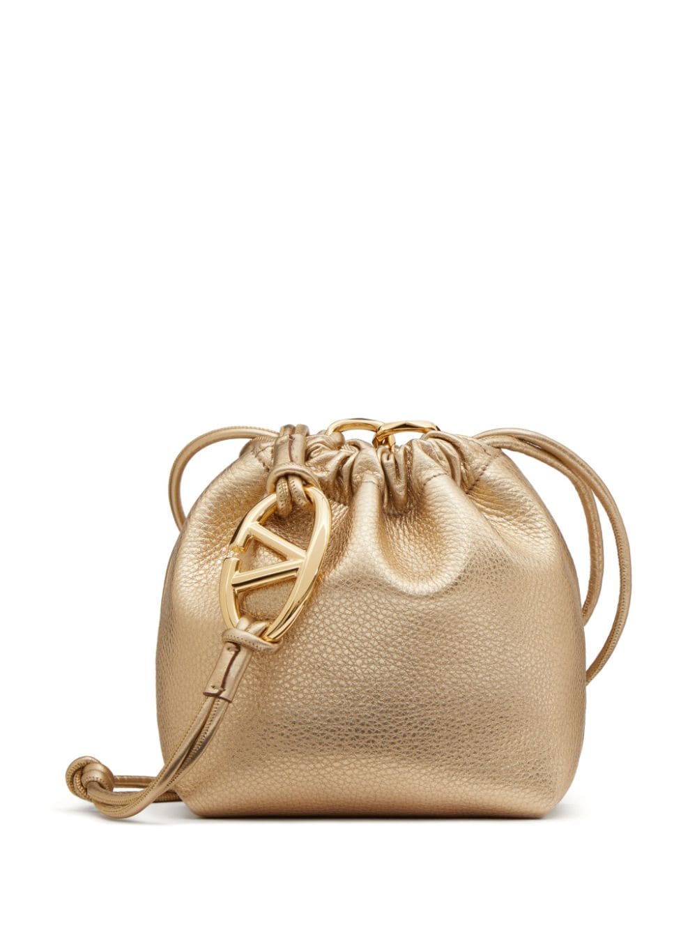 VALENTINO GARAVANI VALENTINO GARAVANI- Vlogo Pouf Leaher Satchel Bag