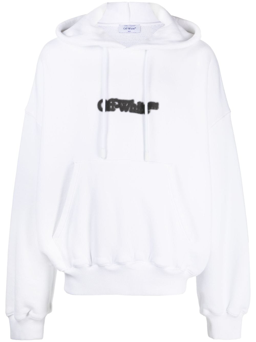 OFF-WHITE OFF-WHITE- Logo Cotton Hoodie