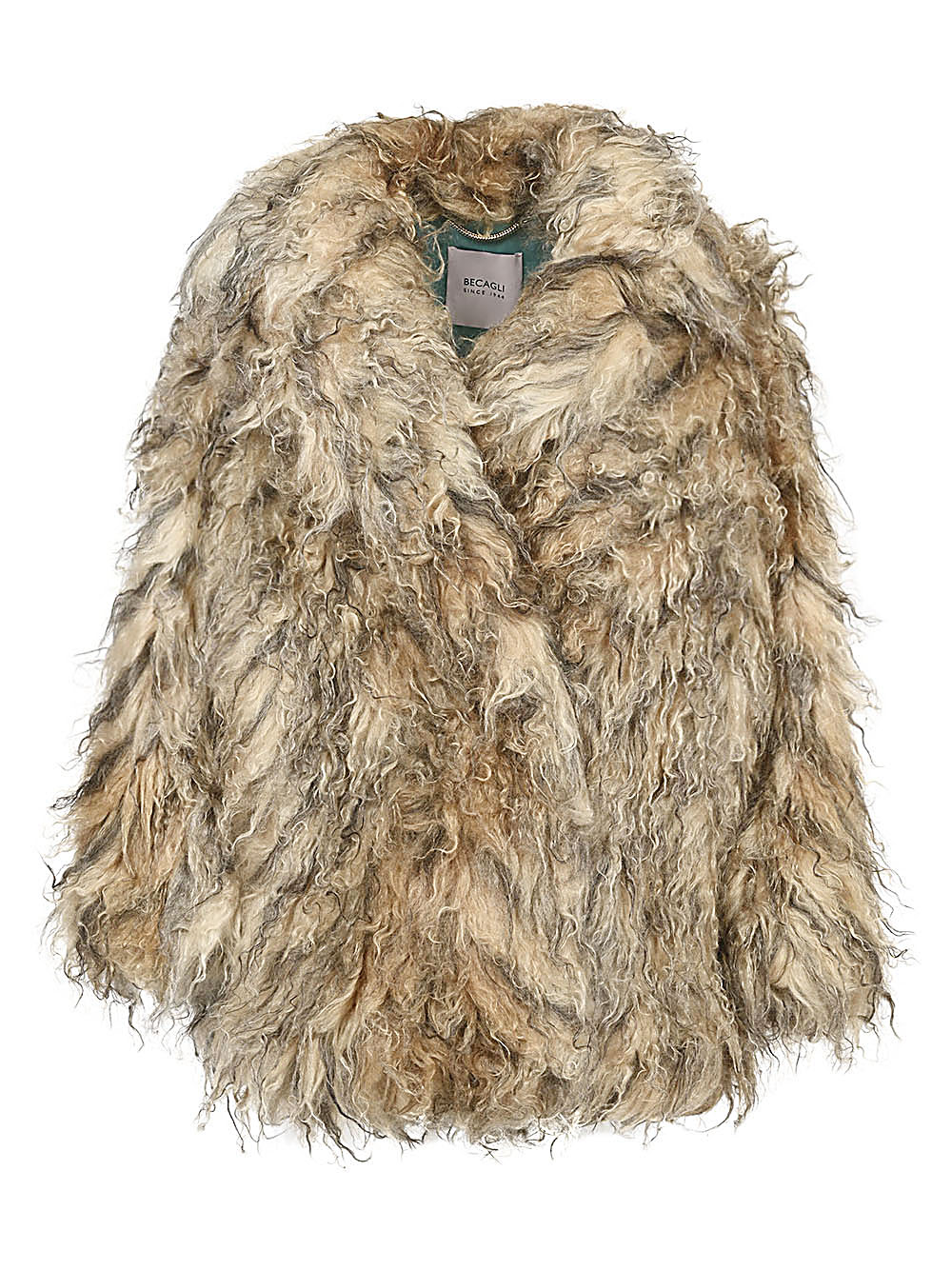 Becagli BECAGLI- Mohair Fur Caban Coat