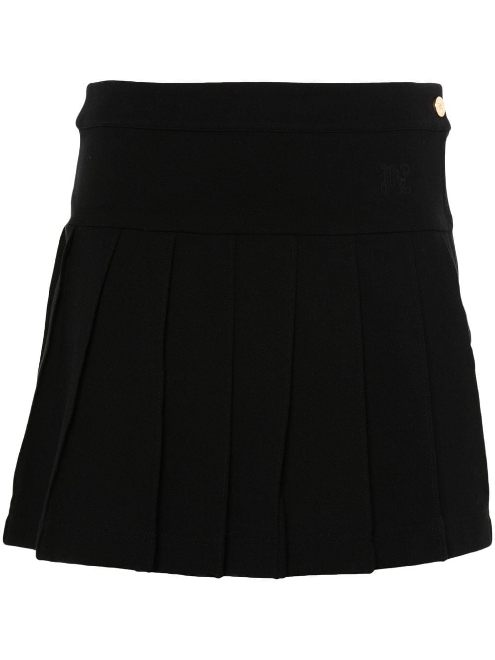 PALM ANGELS PALM ANGELS- Monogram Pleated Skirt