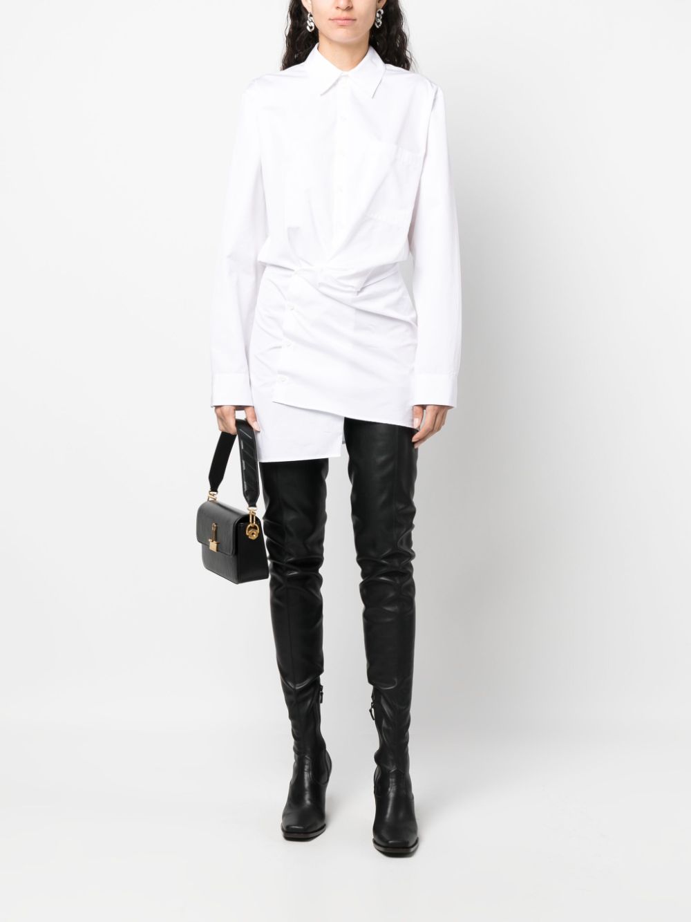 OFF-WHITE OFF-WHITE- Cotton Shirt Dress