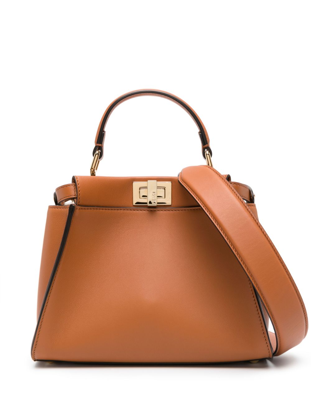 FENDI FENDI- Peekaboo Mini Leather Handbag