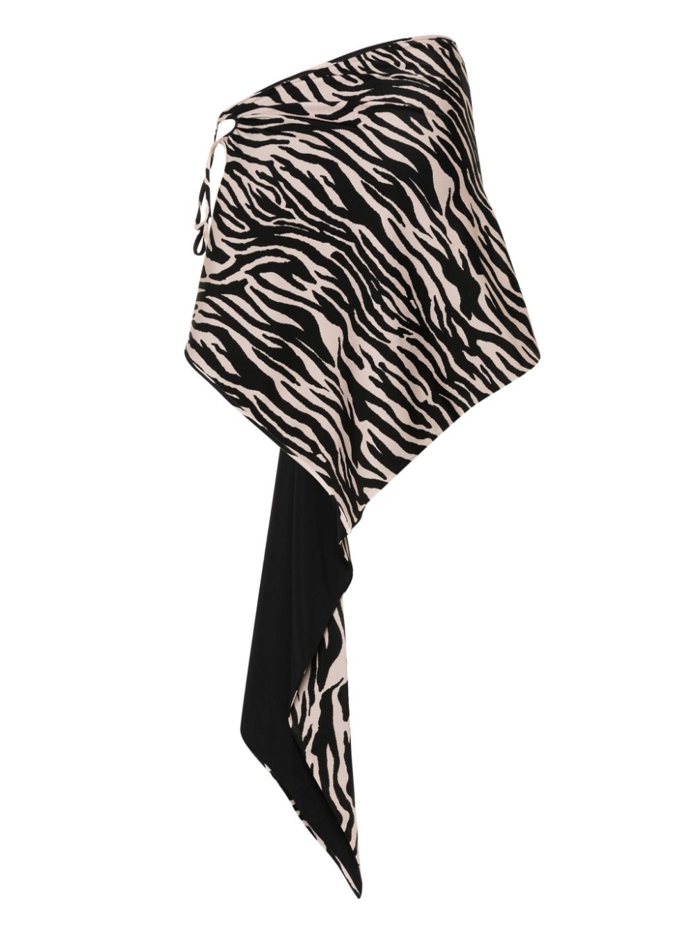 The Attico THE ATTICO- Zebra Print Mini Skirt