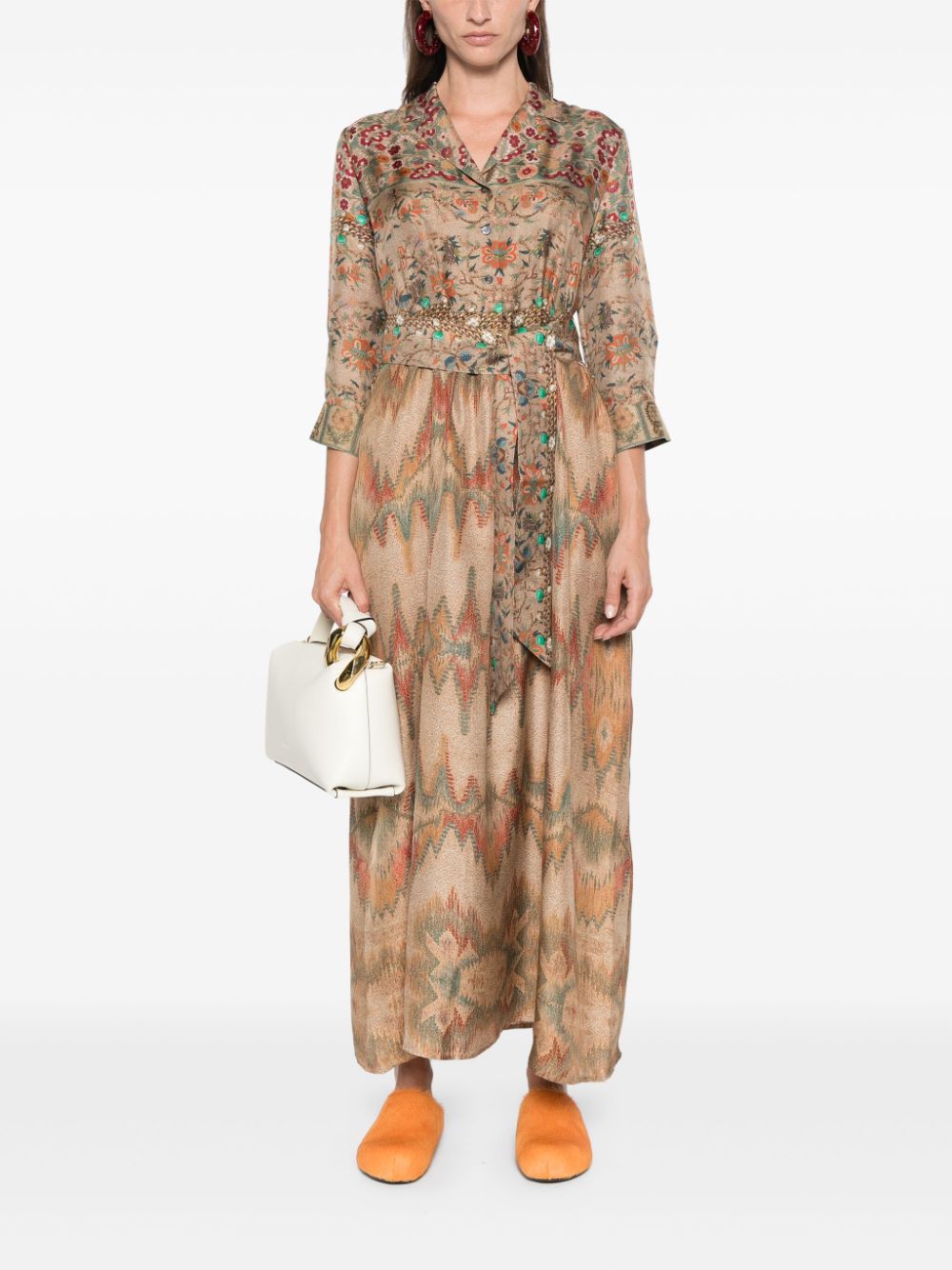 Pierre-Louis Mascia PIERRE-LOUIS MASCIA- Printed Silk Shirt Dress