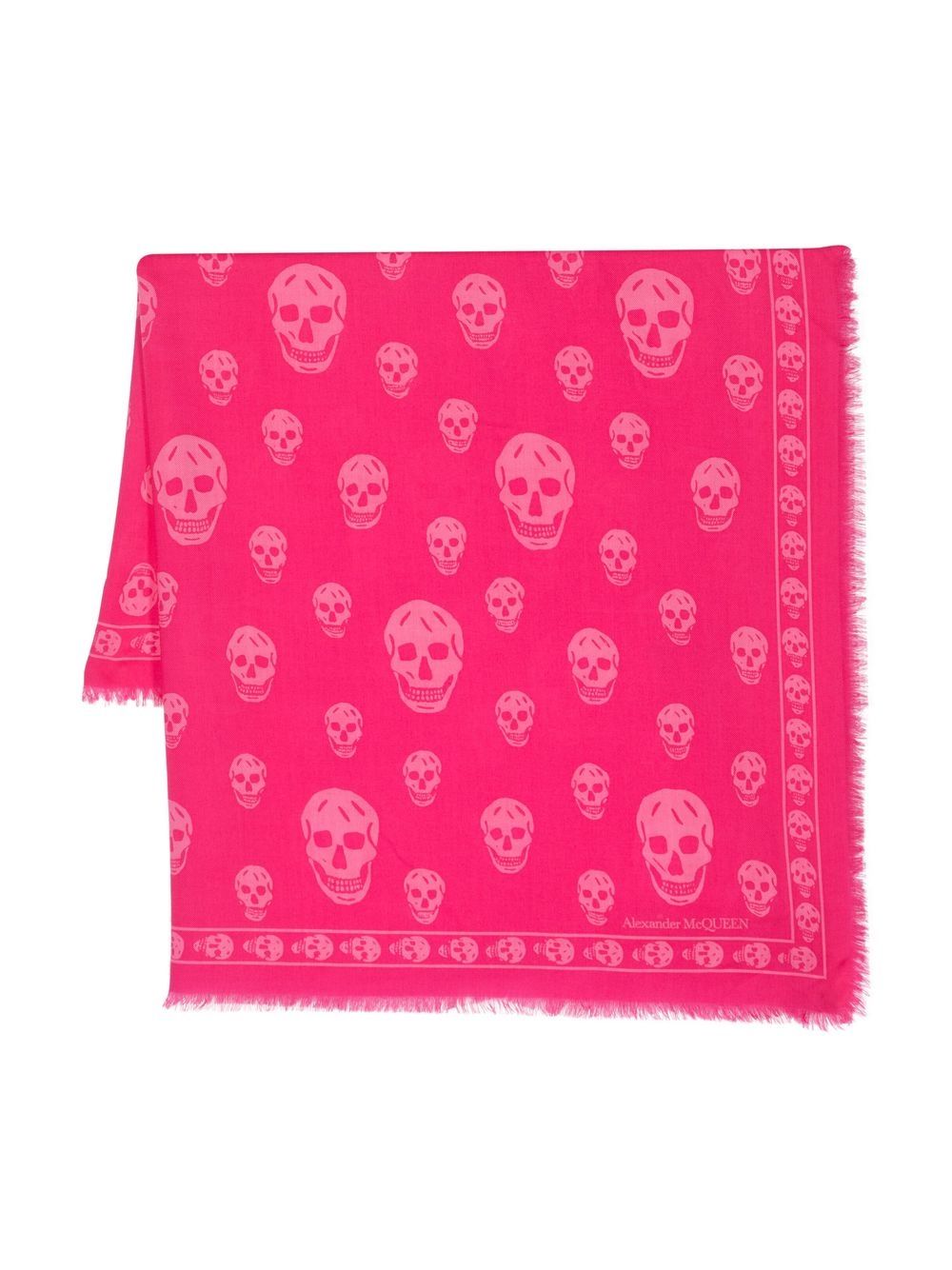 Alexander McQueen ALEXANDER MCQUEEN- Biker Skull Wool Scarf