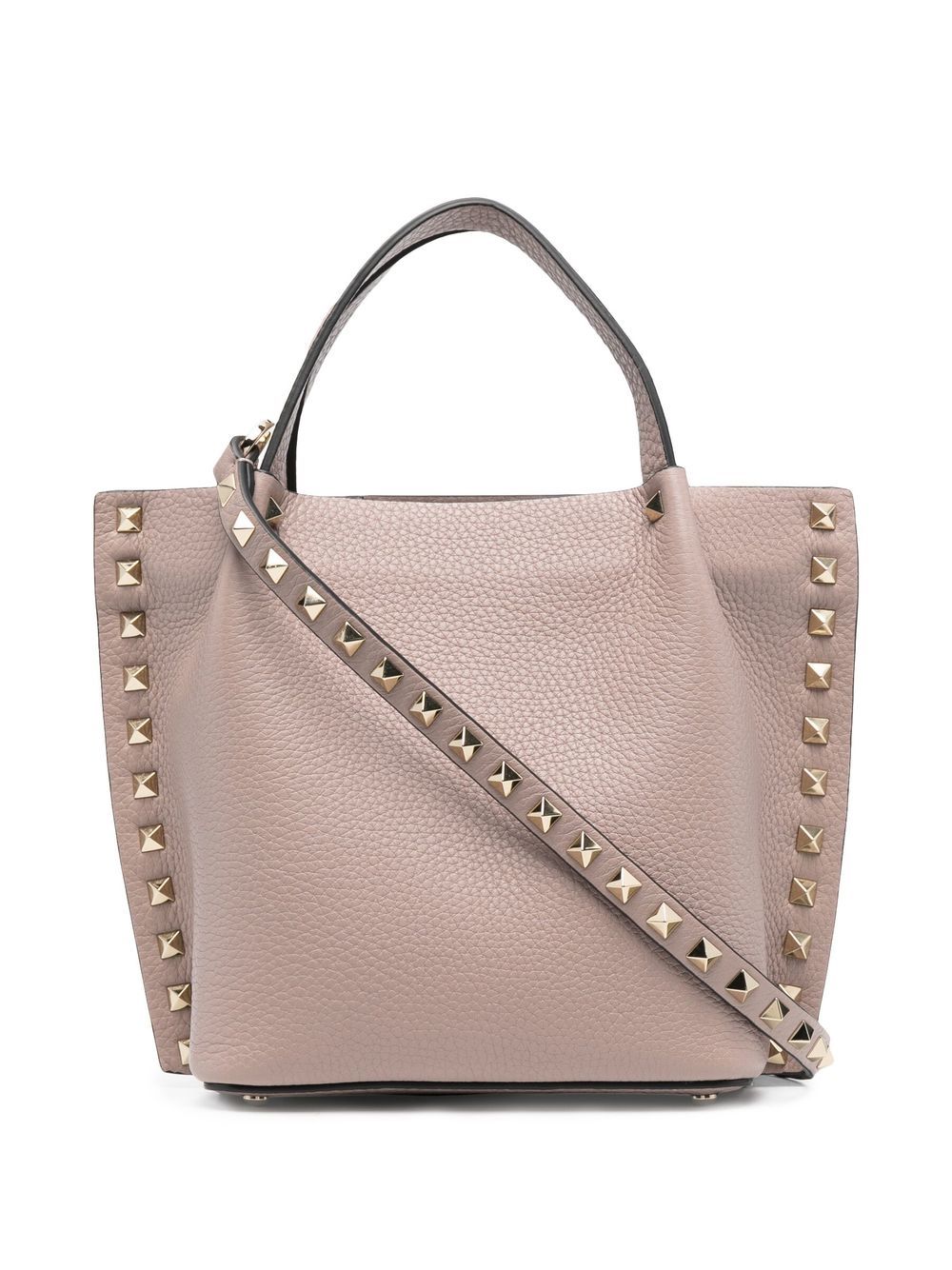 VALENTINO GARAVANI VALENTINO GARAVANI- Rockstud Small Leather Tote Bag