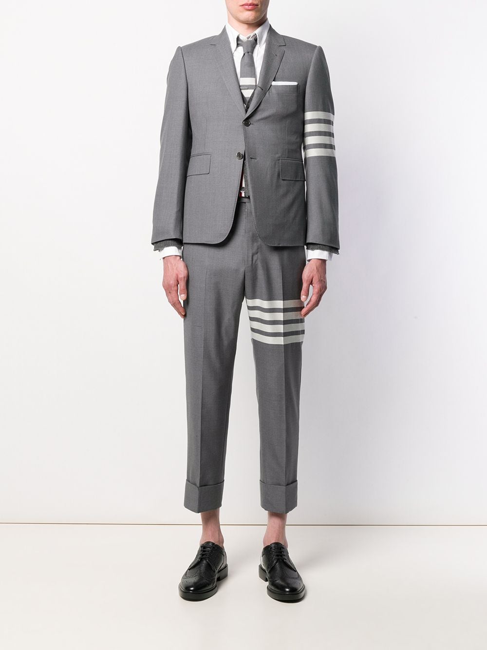 Thom Browne THOM BROWNE- 4-bar Wool Single-breasted Jacket