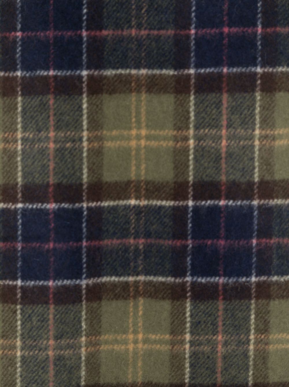 Barbour BARBOUR- Wool Scarf With Tartan Motif