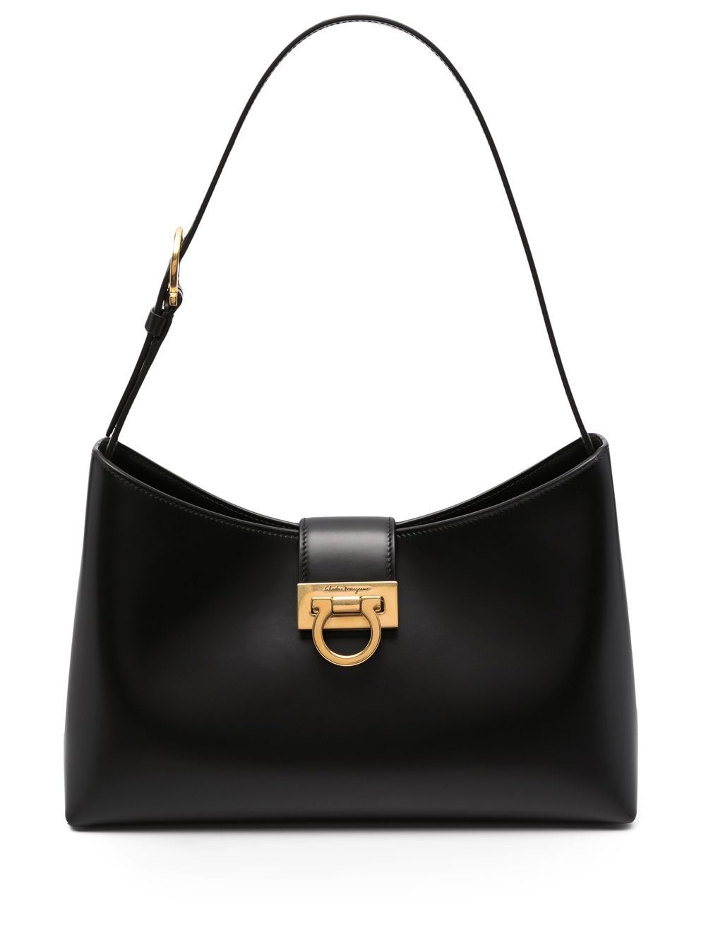 Ferragamo FERRAGAMO- Trifolio Leather Shoulder Bag