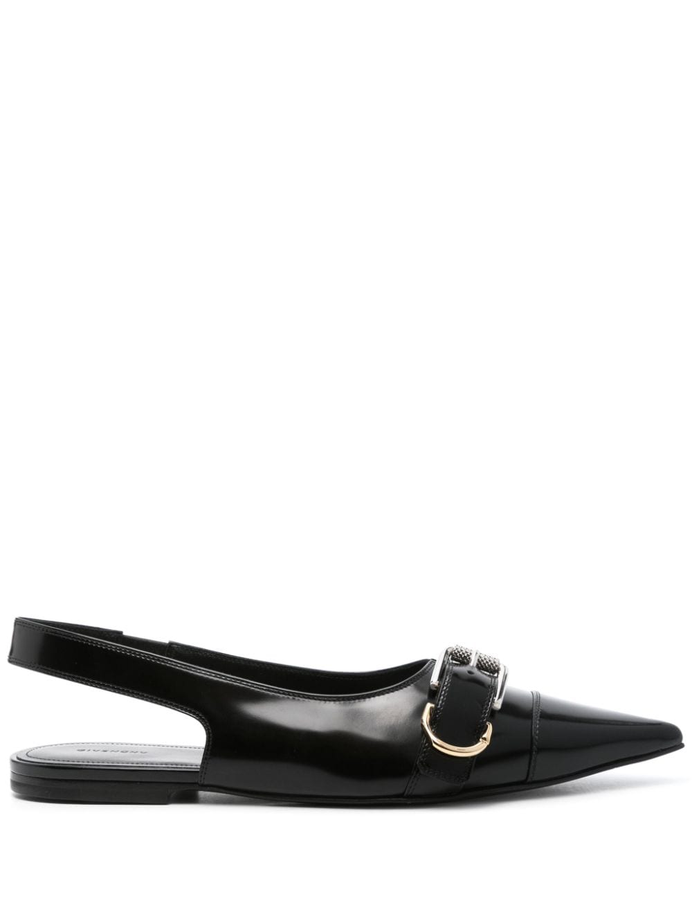 Givenchy GIVENCHY- Voyou Leather Slingback Flats