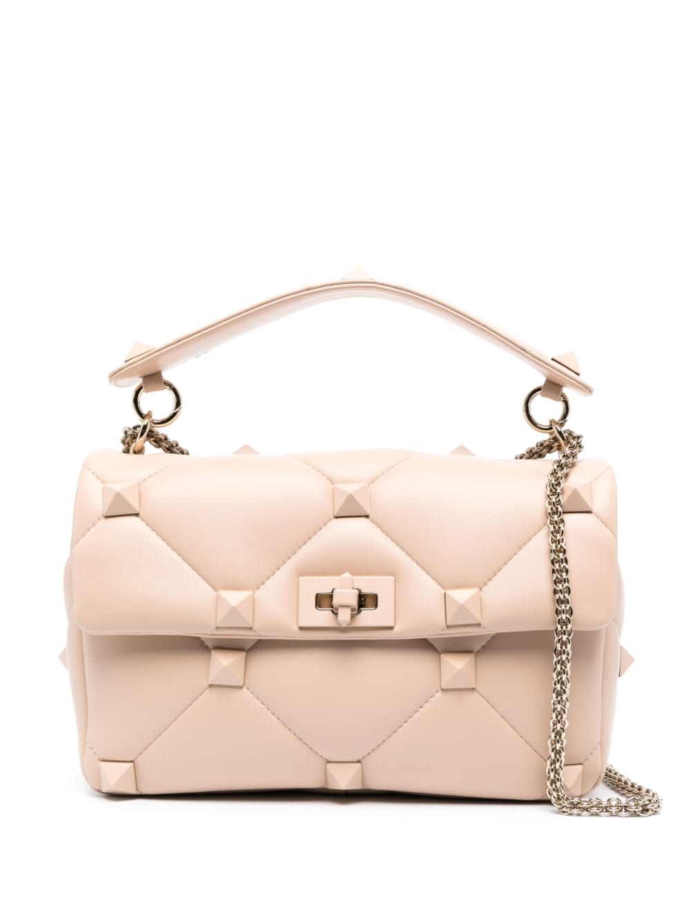 VALENTINO GARAVANI VALENTINO GARAVANI- Roman Stud Large Leather Shoulder Bag