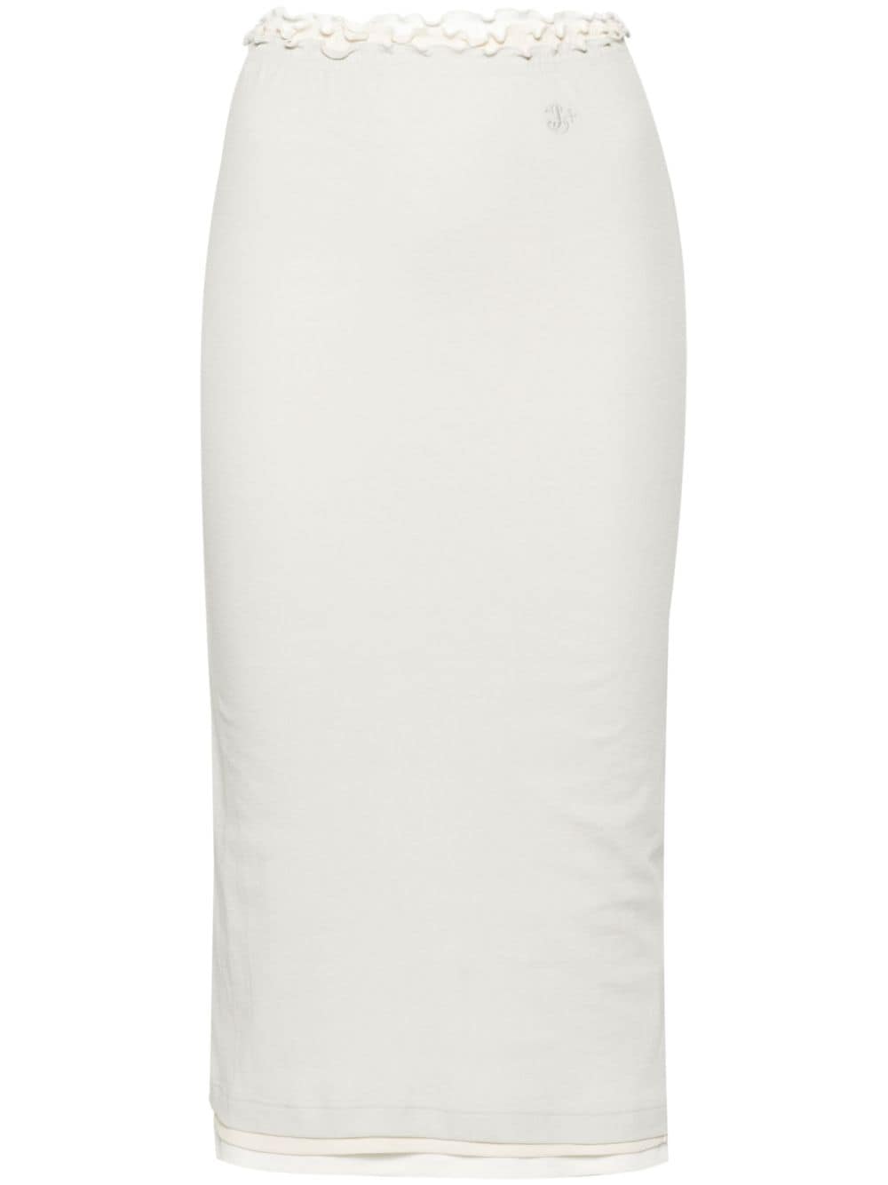 Jil Sander JIL SANDER- Cotton Midi Skirt