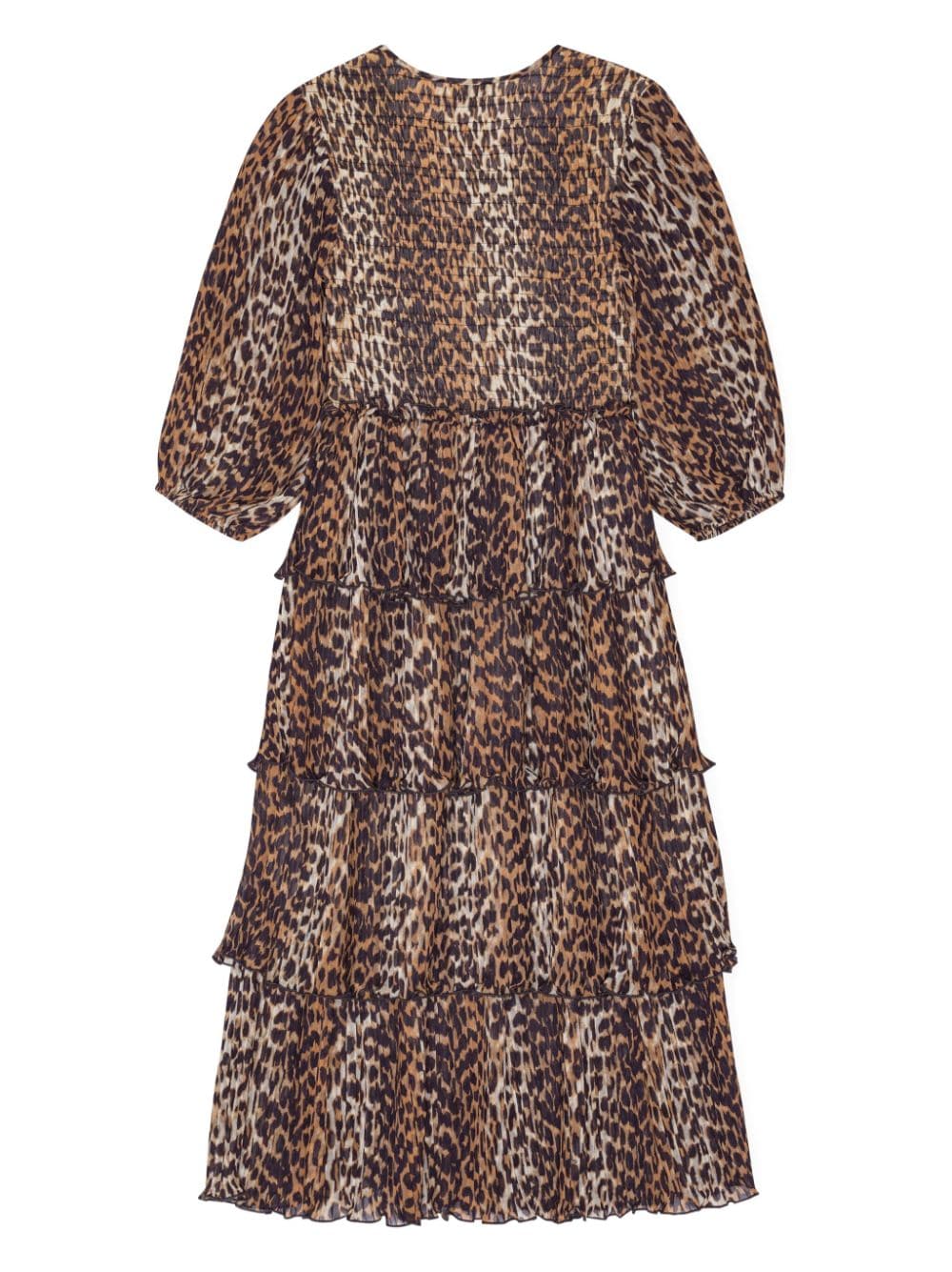 Ganni GANNI- Leopard Print Midi Dress