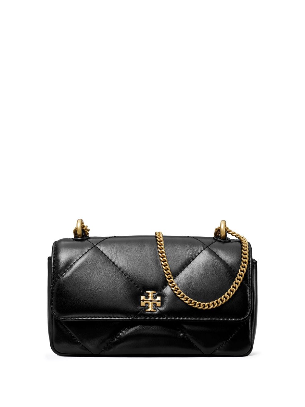 Tory Burch TORY BURCH- Kira Diamond Mini Leather Shoulder Bag