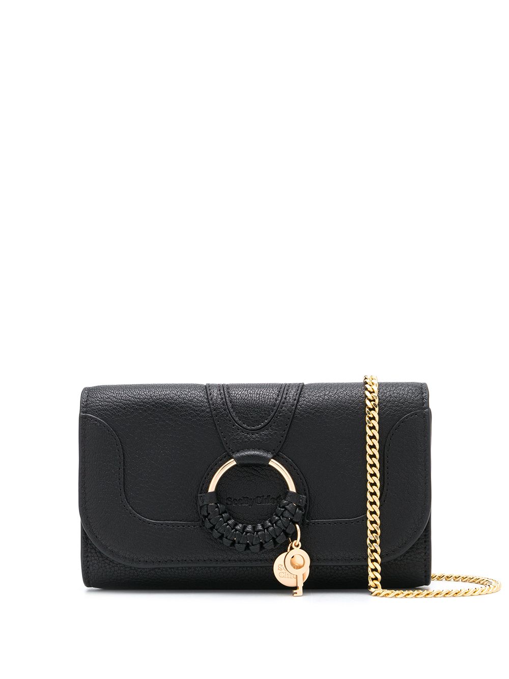 See By Chloé SEE BY CHLOÉ- Hana Leather Wallet On Chain