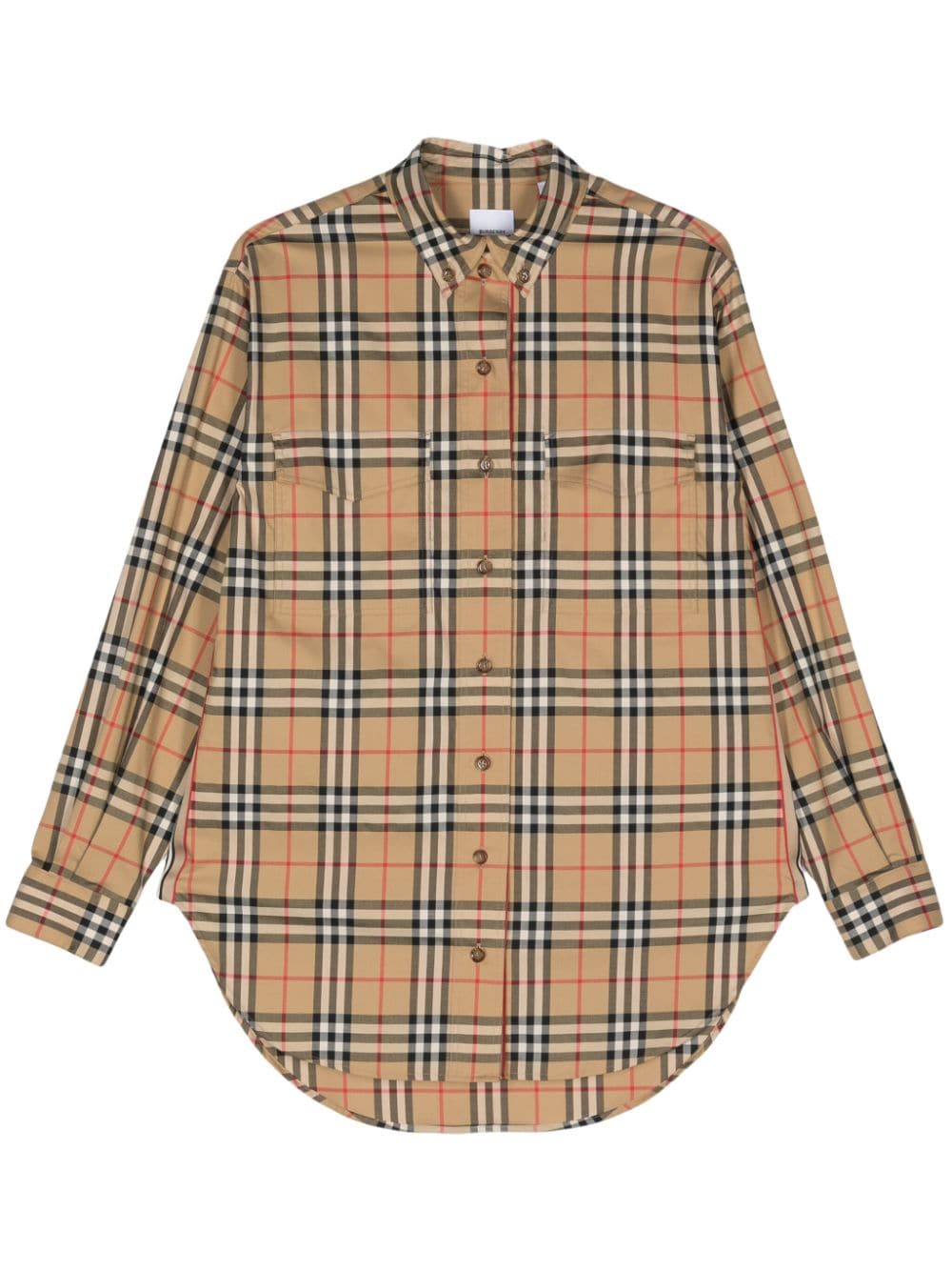 Burberry BURBERRY- Check Motif Cotton Shirt