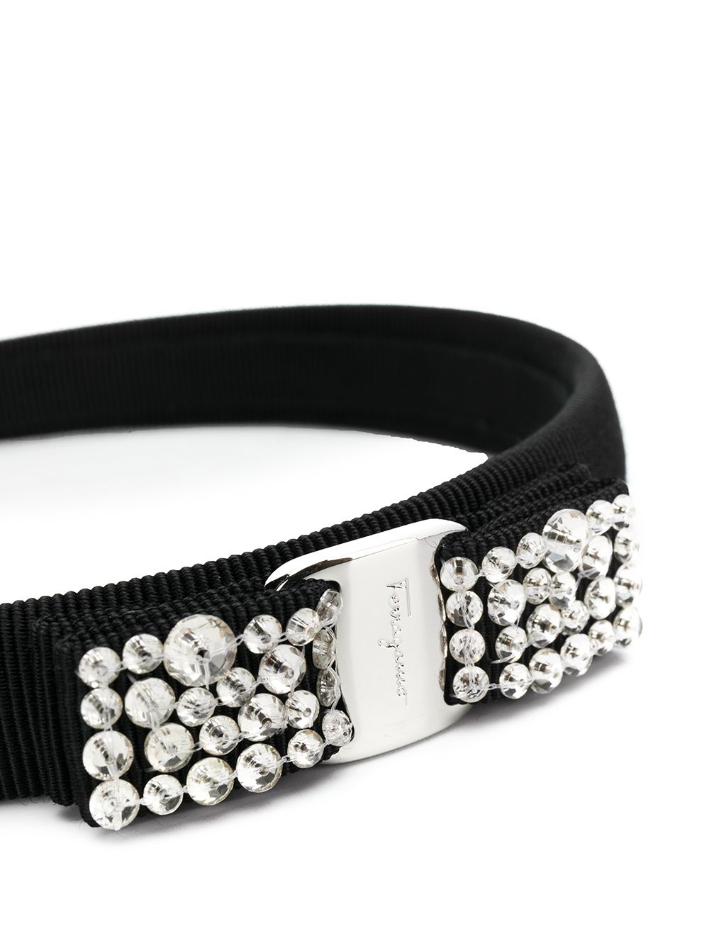 Ferragamo FERRAGAMO- Vara Crystal Embellished Headband