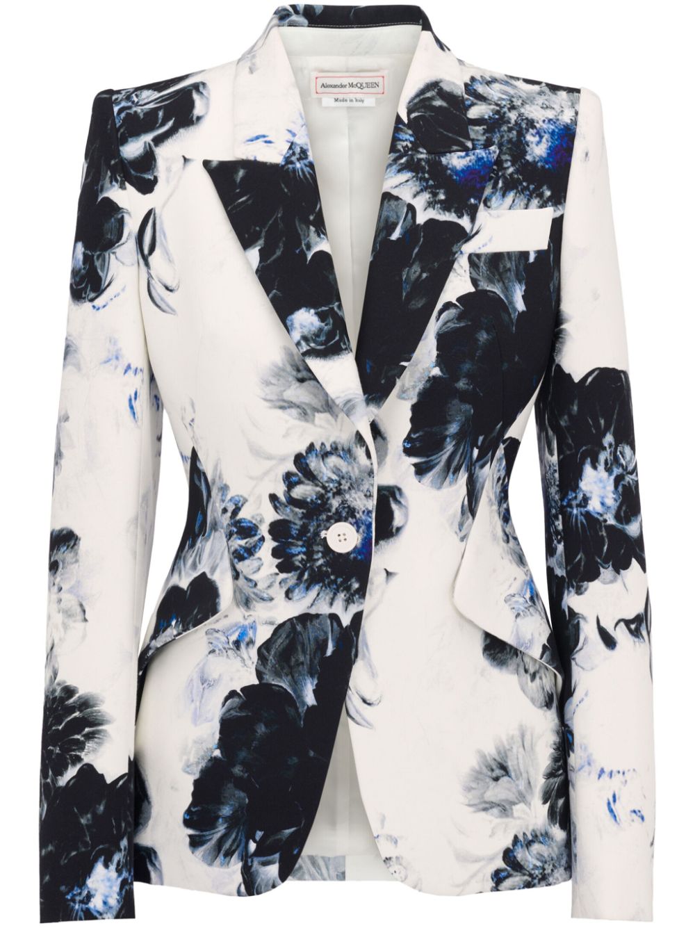 Alexander McQueen ALEXANDER MCQUEEN- Printed Cady Single-breasted Jacket