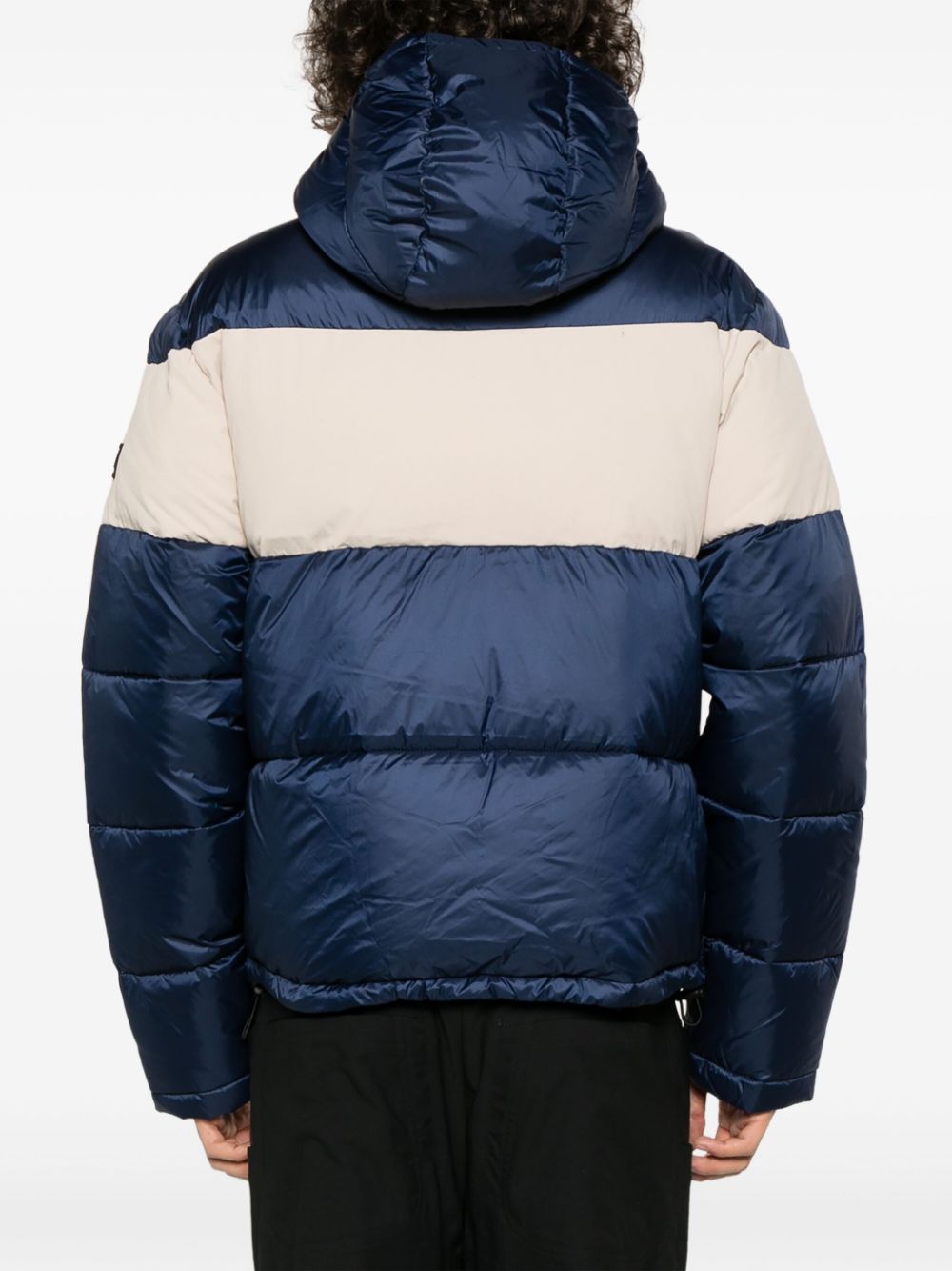 EA7 EA7- Logo Hooded Down Jacket