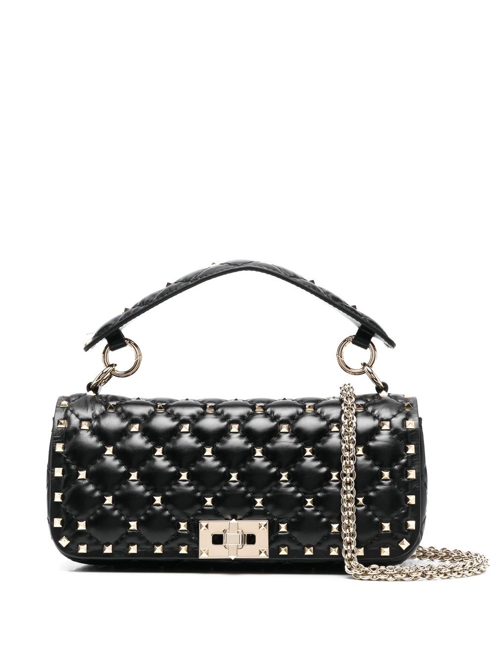 VALENTINO GARAVANI VALENTINO GARAVANI- Rockstud Spike Small Leather Shoulder Bag