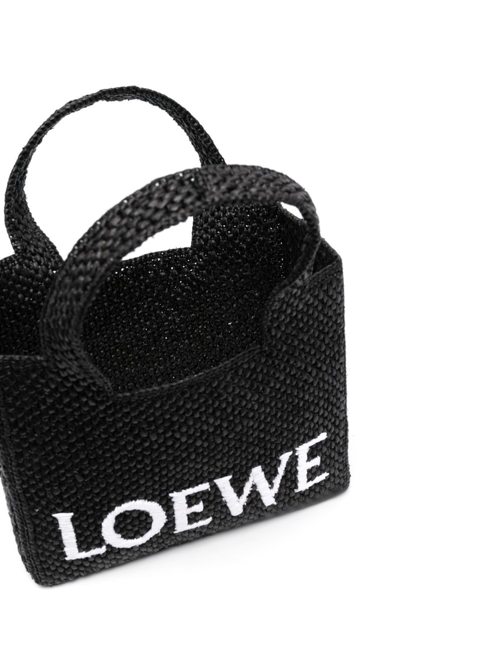 Loewe LOEWE- Loewe Font Small Raffia Tote Bag