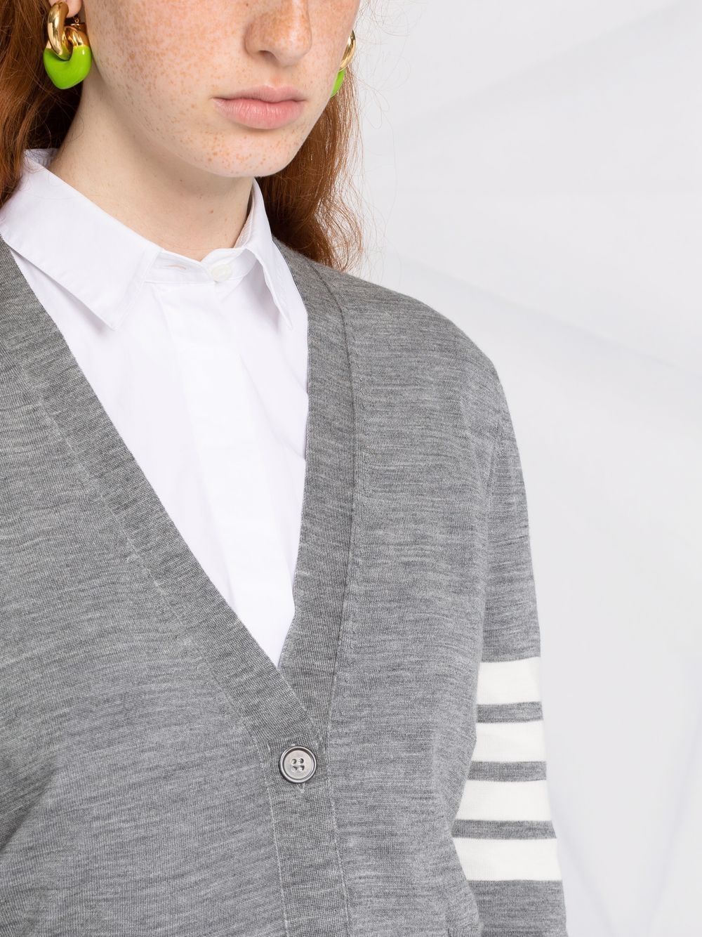 Thom Browne THOM BROWNE- 4bar Wool Cardigan